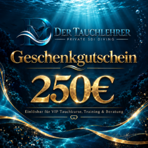 Geschenkgutschein 250 Euro – Der Tauchlehrer